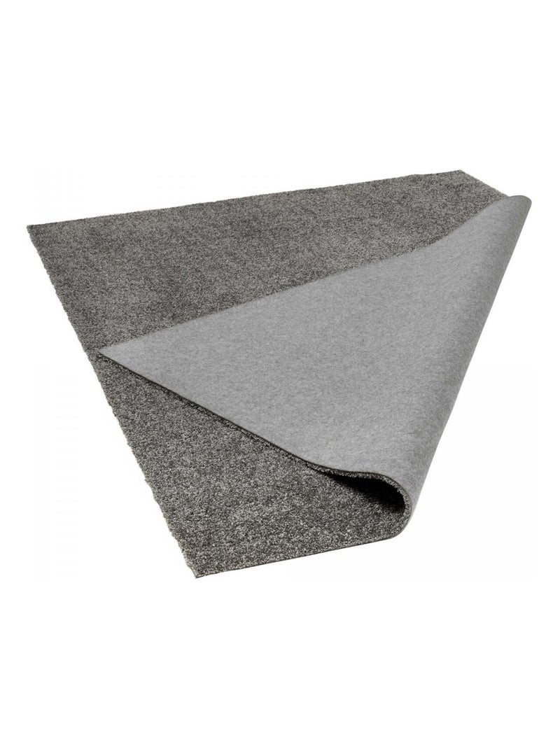 Tapis shaggy tissé motif uni TAPITOP Gris - Kiabi