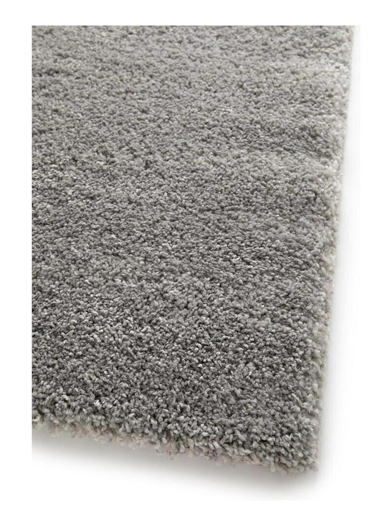 Tapis shaggy uni rectangle Hardin Gris - Kiabi