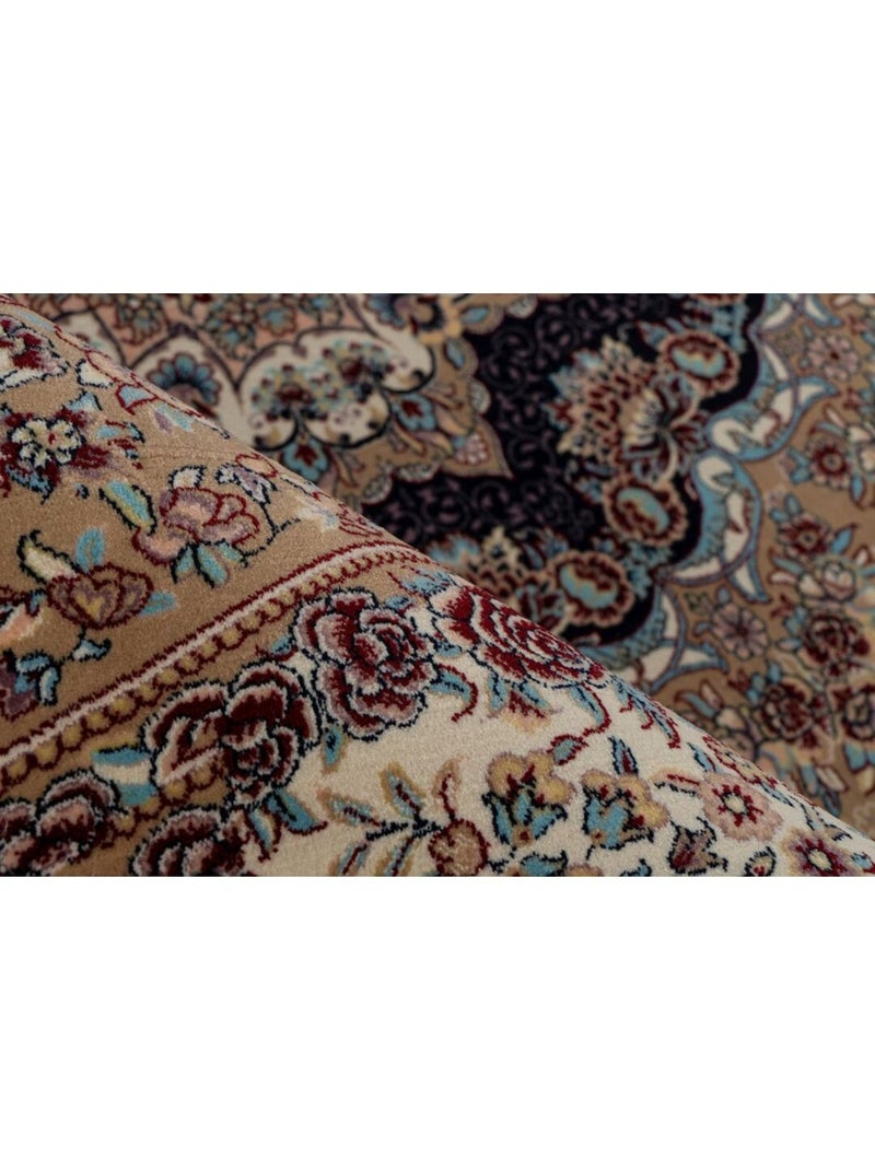 Tapis style oriental avec franges Velma Beige - Kiabi