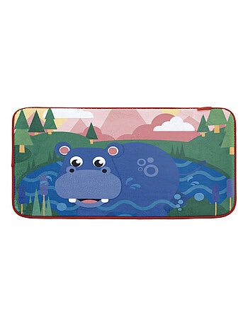 Tapis super doux pour la chambre motif Hippopotame - 45x75cm