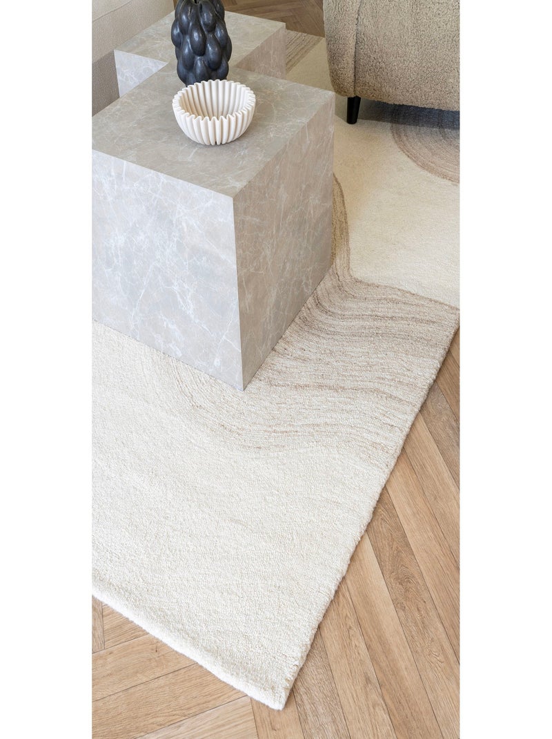 Tapis Surat - Tapis, tufté main, marron clair/ivoire 160x230 cm Marron clair - Kiabi
