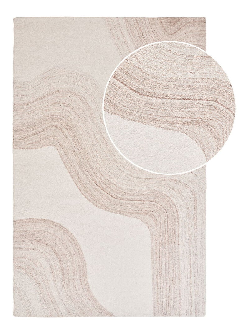 Tapis Surat - Tapis, tufté main, marron clair/ivoire 160x230 cm Marron clair - Kiabi