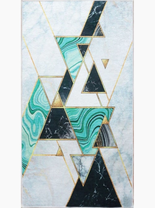 Tapis Symétrie Vert - Kiabi Tapis Symétrie Vert - Kiabi