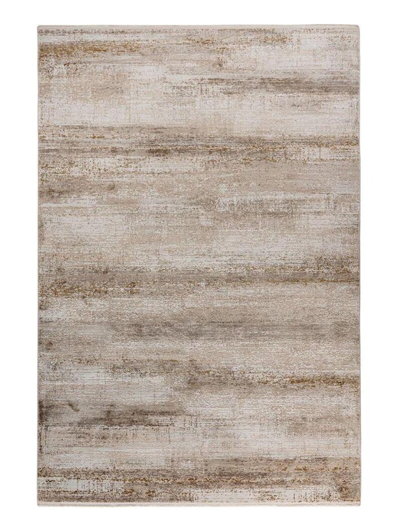 Tapis taupe moderne rayé rectangle Mana Taupe - Kiabi