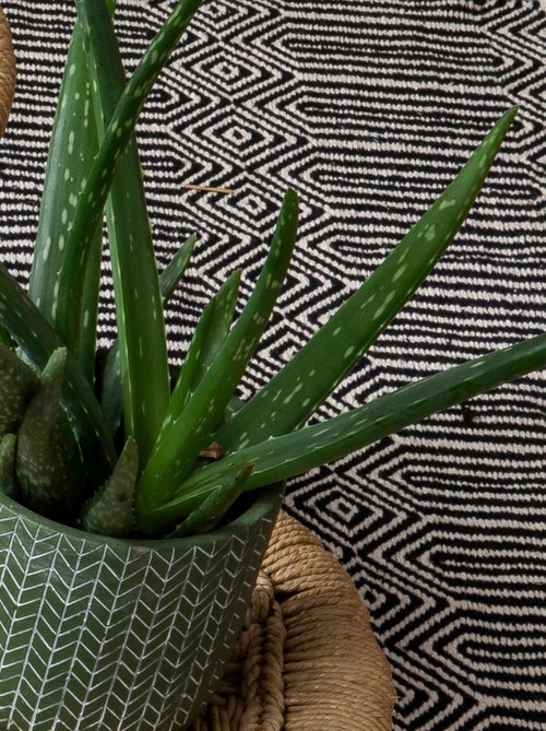 Tapis tissage en coton WOOV 'Deko&co' - Kiabi