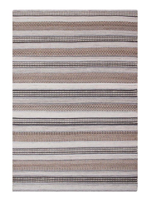 Tapis tissé à la main marron et gris 160 x 230 cm - House Nordic - Kiabi