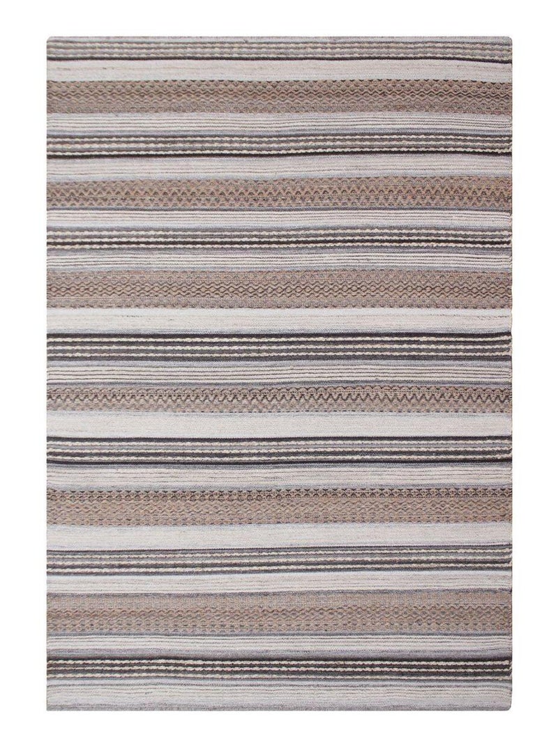 Tapis tissé à la main marron et gris 160 x 230 cm - House Nordic Marron - Kiabi