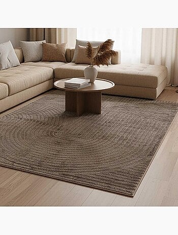 Tapis tissé à motif simple lyn9 b pour salon et chambre à coucher