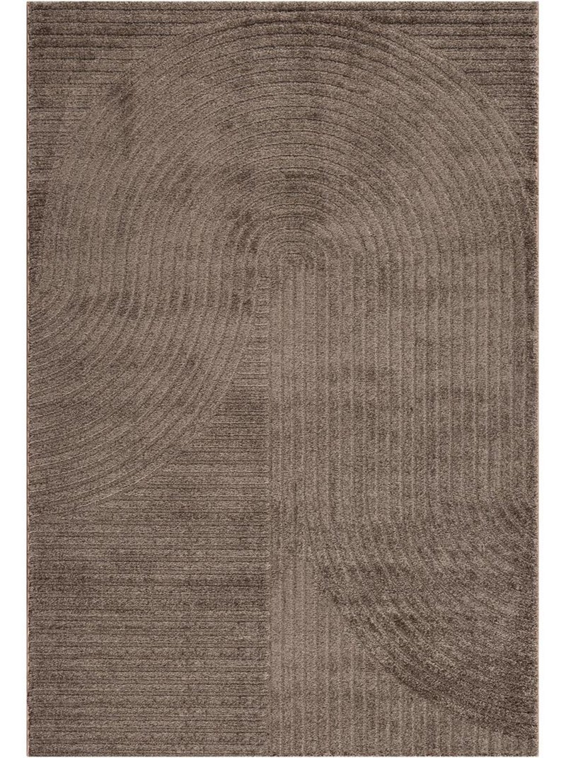 Tapis tissé à motif simple lyn9 b pour salon et chambre à coucher Marron - Kiabi