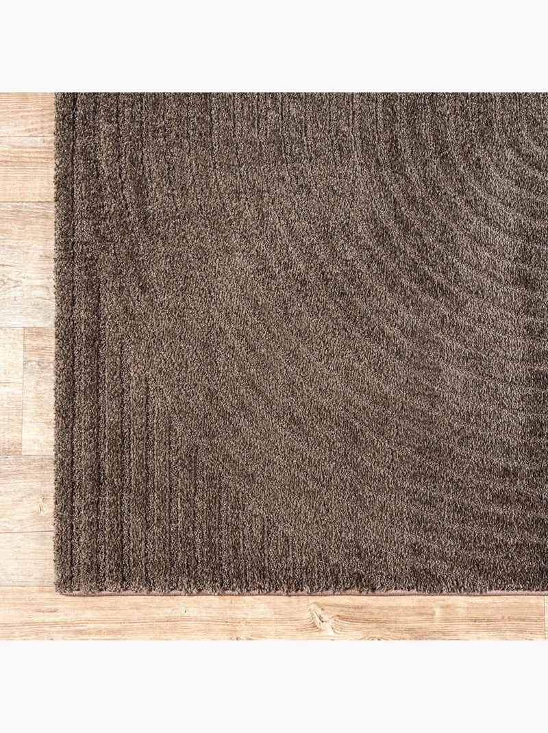 Tapis tissé à motif simple lyn9 b pour salon et chambre à coucher Marron - Kiabi