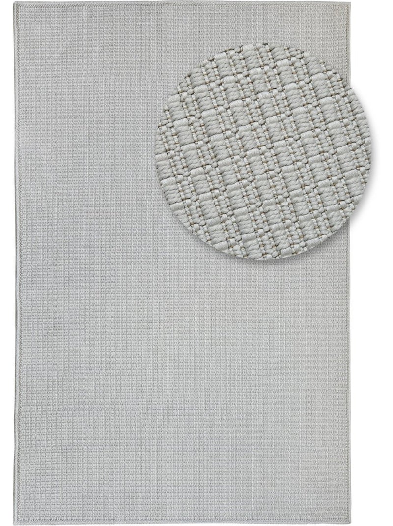 Tapis tissé effet naturel - crème - 120x170 Crème - Kiabi