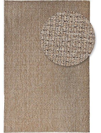 Tapis tissé effet naturel - crème - 120x170