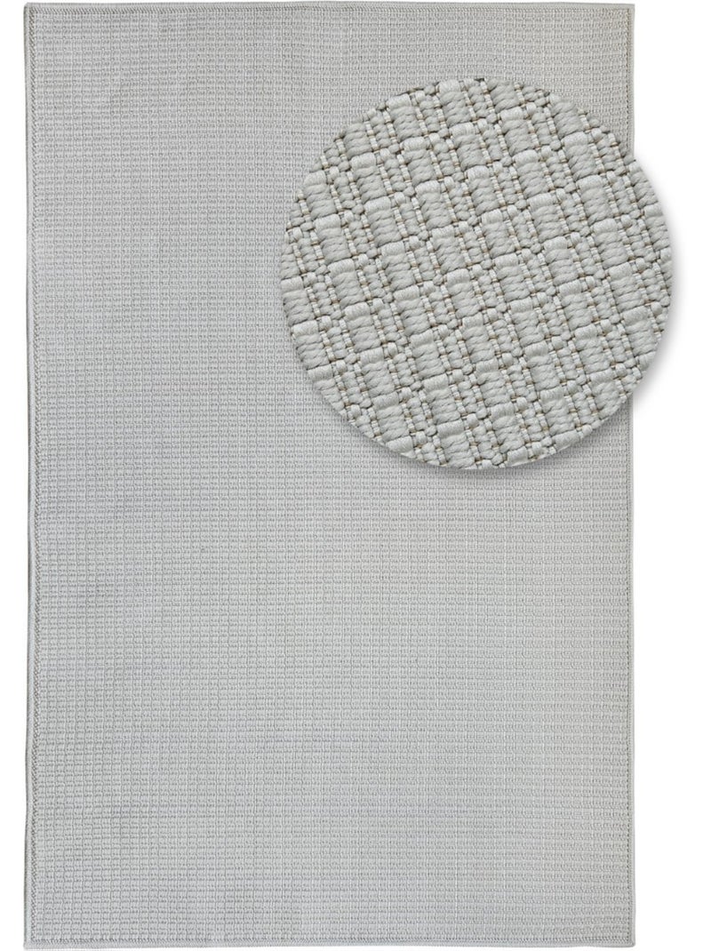 Tapis Tissé Effet Naturel Crème - Kiabi