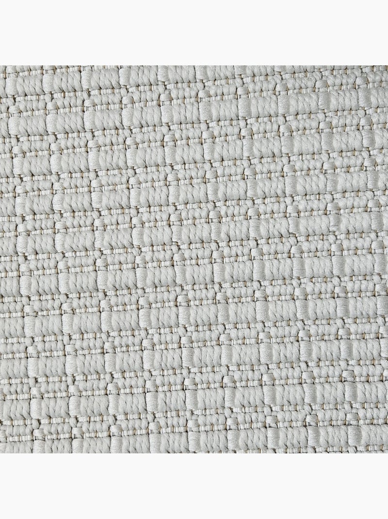 Tapis Tissé Effet Naturel Crème - Kiabi