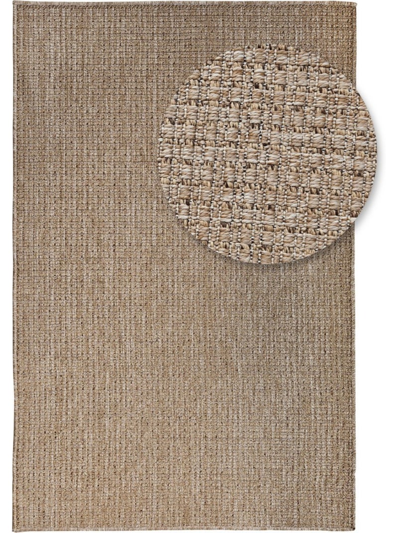 Tapis Tissé Effet Naturel Marron - Kiabi