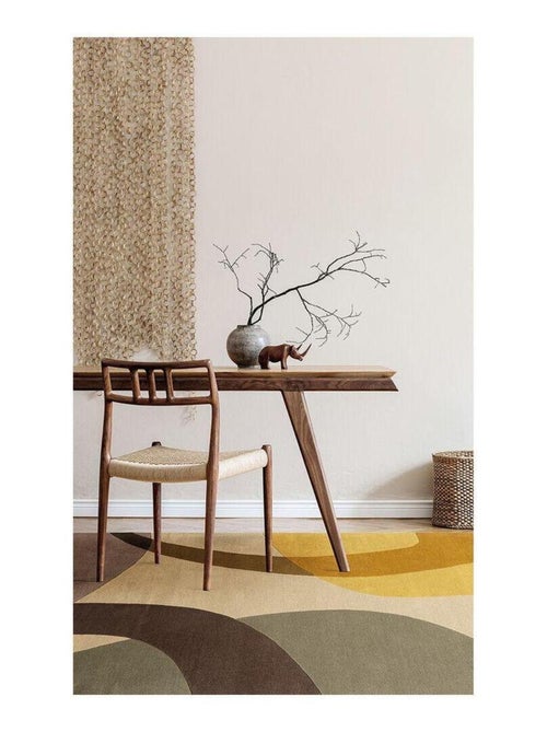 Tapis tissé main laine moderne abstrait Zaddig - Kiabi