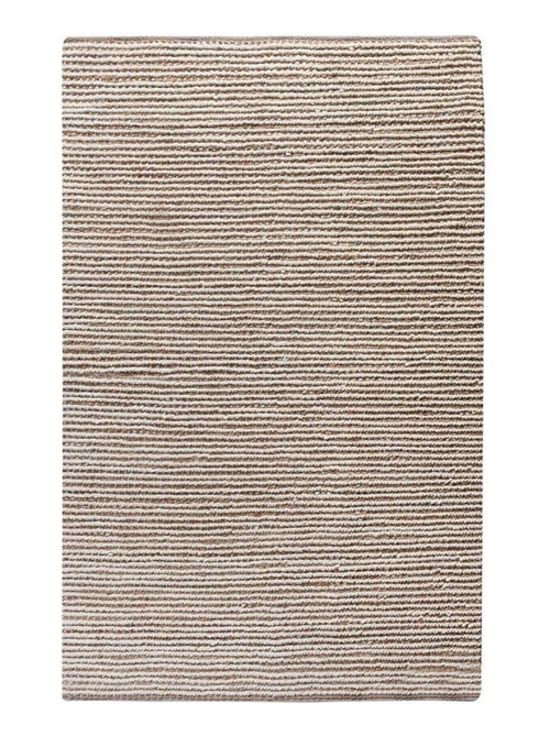 Tapis tissé main rayé marron et ivoire 160 x 230 - House Nordic - Kiabi