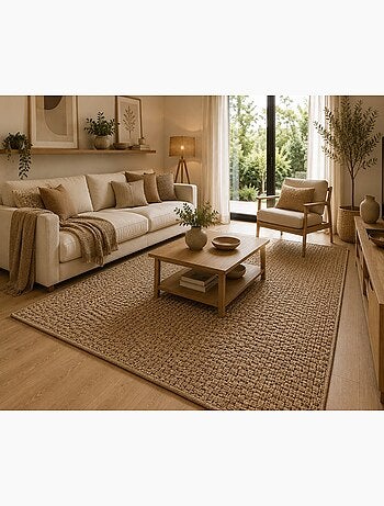 Tapis tissé Naturel