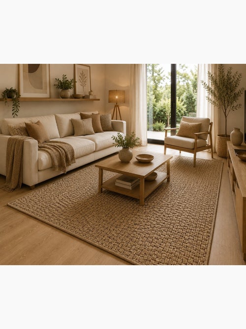 Tapis tissé Naturel - Kiabi Tapis tissé Naturel - Kiabi