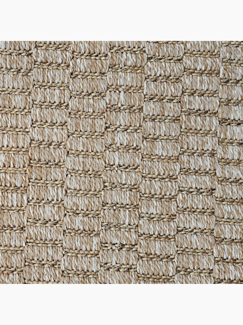 Tapis tissé Naturel Marron - Kiabi