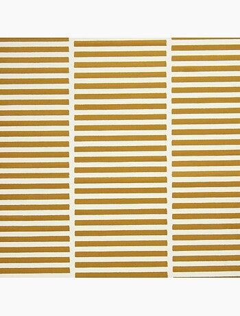 Tapis tissé rayures horizontales, motif graphique épuré, lyn49 nat