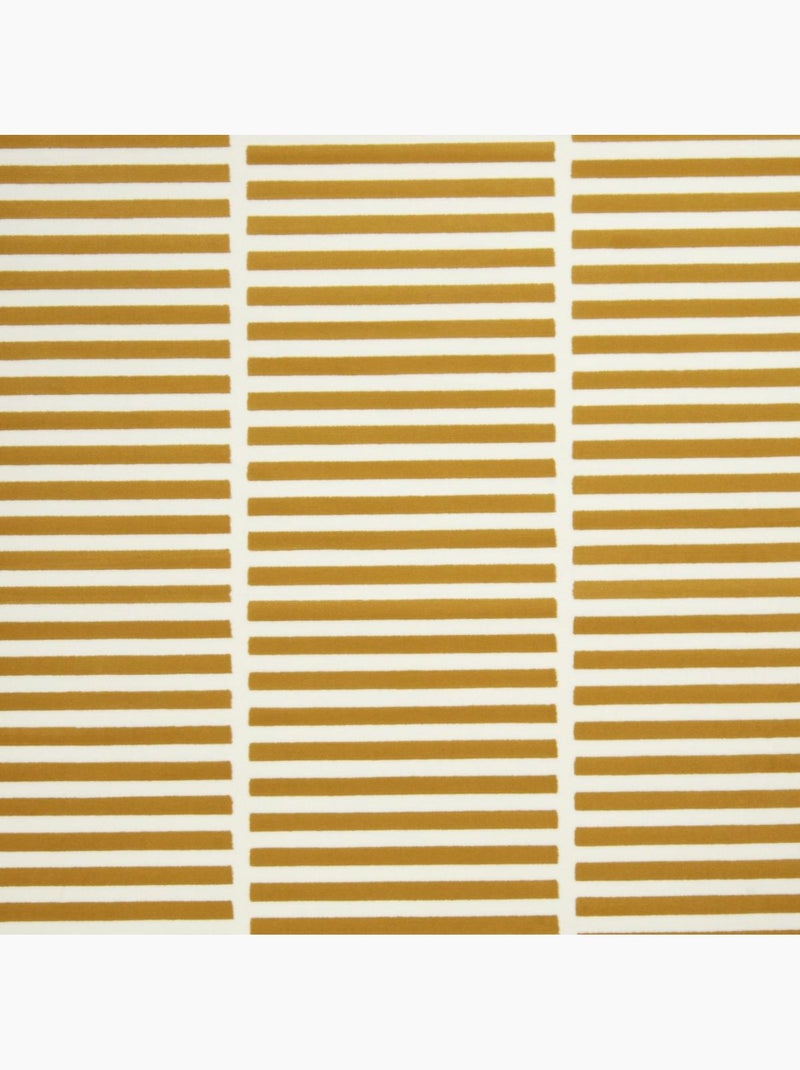 Tapis tissé rayures horizontales, motif graphique épuré, lyn49 nat Ecru - Kiabi