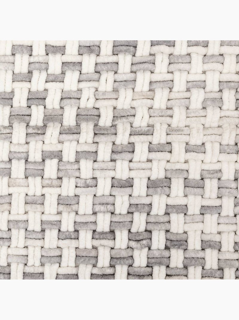 Tapis tressé natural Gris - Kiabi