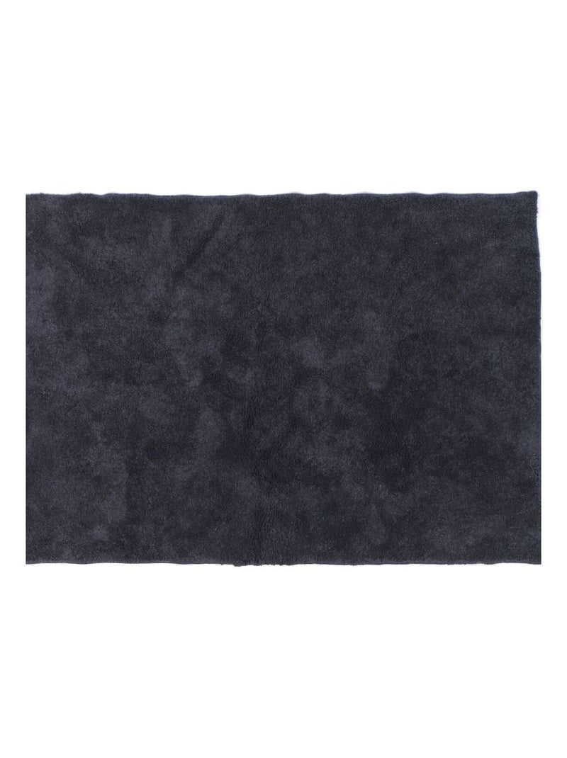 Tapis tufté INDIES NATURE gris anthracite - Kiabi