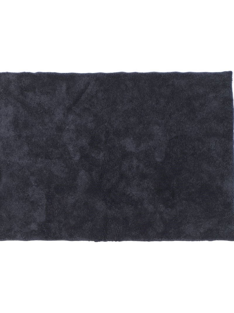 Tapis tufté INDIES NATURE gris anthracite - Kiabi