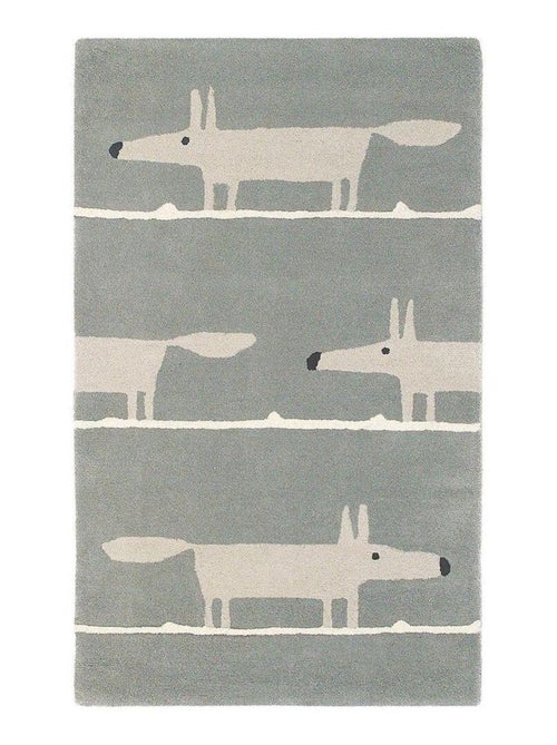 Tapis tufté main moderne laine rectangle Mr Fox - Kiabi