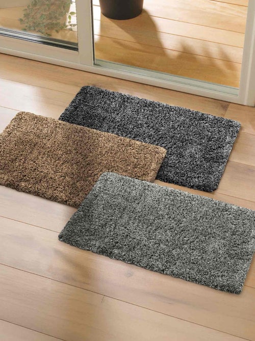Tapis ultra-absorbant en fibres mélangées pour l’entrée - Kiabi