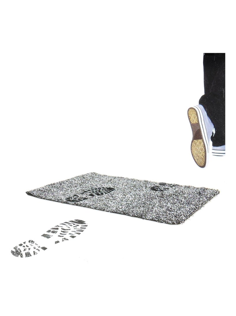 Tapis ultra absorbant RYS extérieur et intérieur Gris Noir - Kiabi