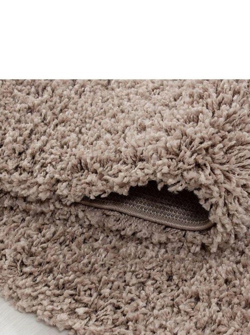 Tapis uni à longues mèches rectangle Swirls - Kiabi