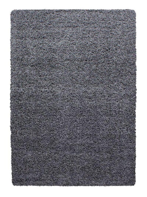 Tapis uni à longues mèches rectangle Swirls - Kiabi