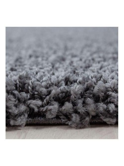 Tapis uni à longues mèches rectangle Swirls - Kiabi