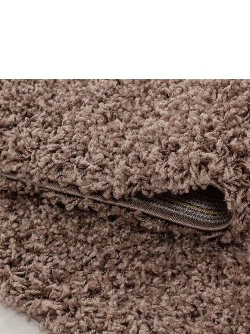 Tapis uni à longues mèches rectangle Swirls - Kiabi