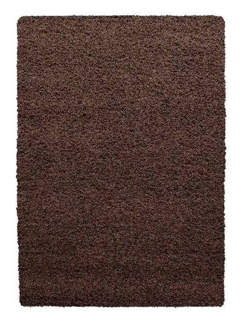 Tapis uni à longues mèches rectangle Swirls - Kiabi