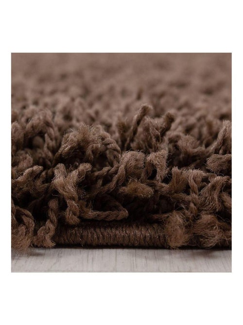 Tapis uni à longues mèches rectangle Swirls - Kiabi