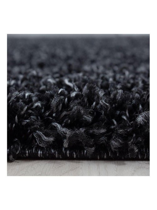 Tapis uni à longues mèches rectangle Swirls - Kiabi