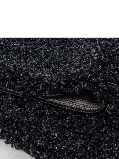 Tapis uni à longues mèches rectangle Swirls - Kiabi