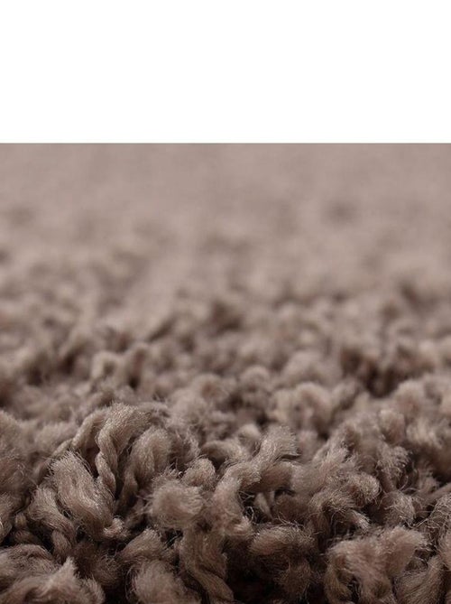 Tapis uni à longues mèches rectangle Swirls - Kiabi