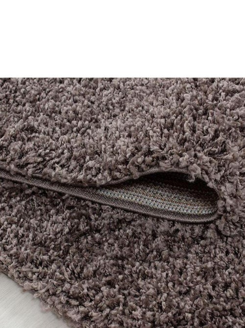 Tapis uni à longues mèches rectangle Swirls - Kiabi