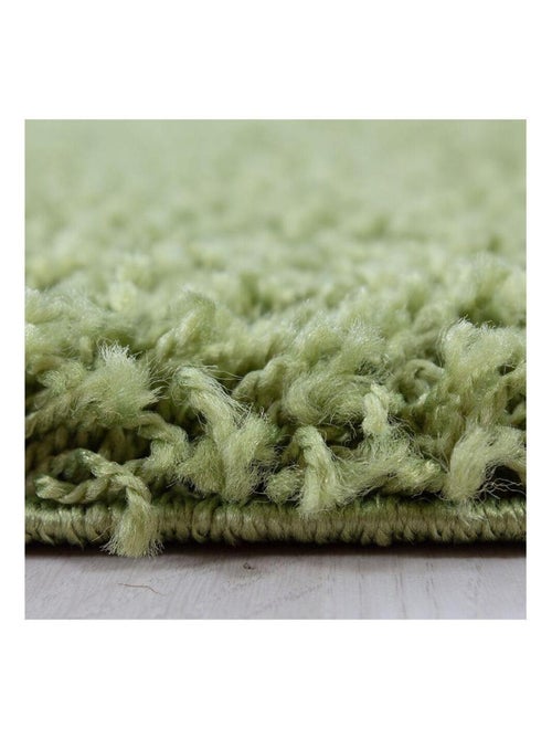 Tapis uni à longues mèches rectangle Swirls - Kiabi