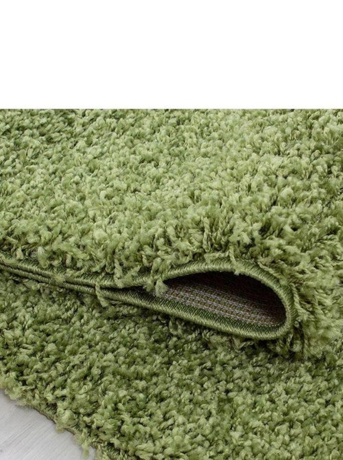 Tapis uni à longues mèches rectangle Swirls - Kiabi