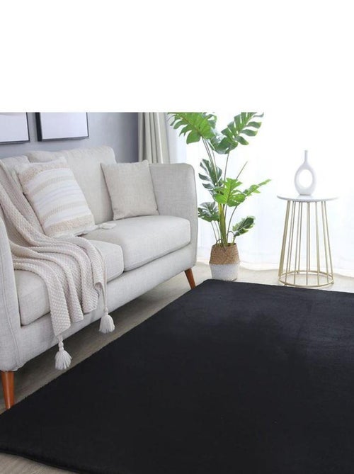 Tapis uni doux à courtes mèches Hector - Kiabi