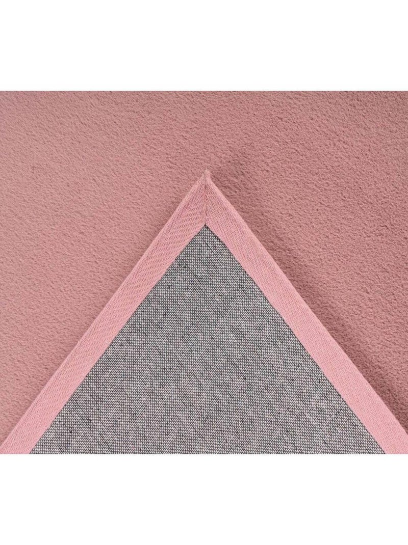 Tapis uni doux pour salon rectangle Paradise Rose pastel - Kiabi