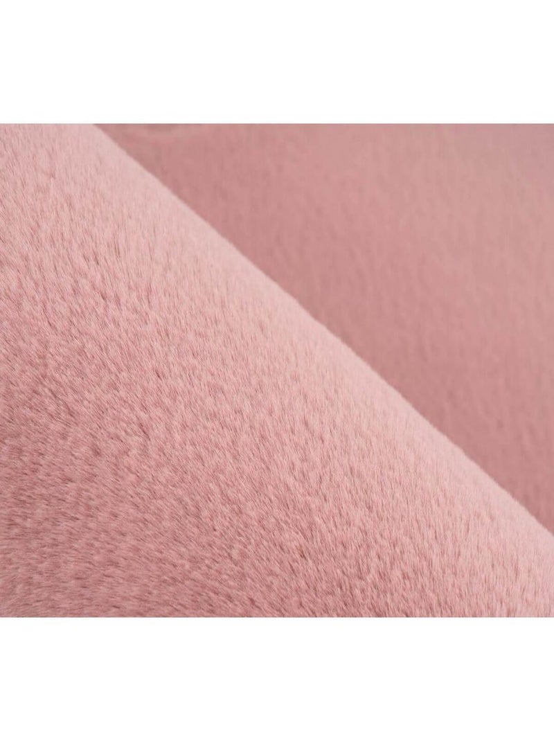 Tapis uni doux pour salon rectangle Paradise Rose pastel - Kiabi
