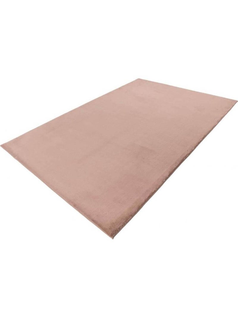 Tapis uni doux pour salon rectangle Paradise Taupe - Kiabi