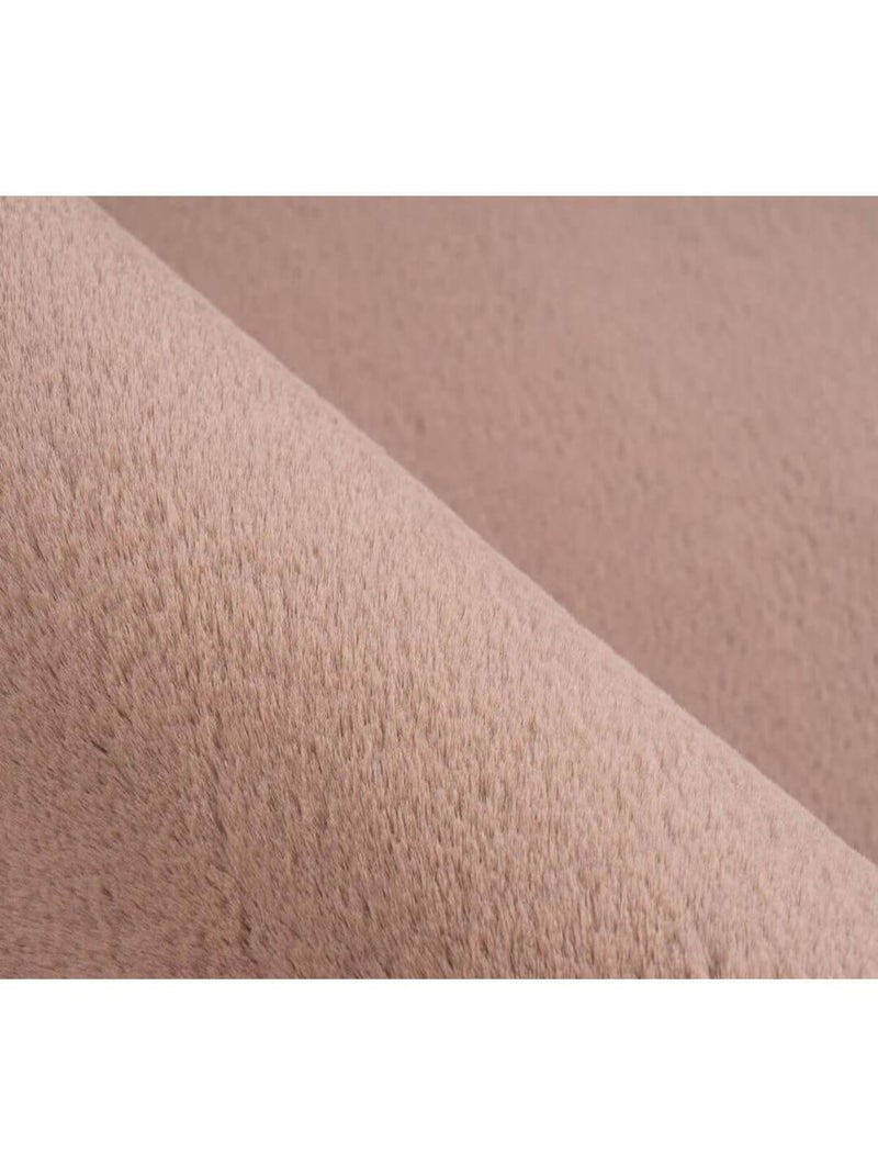 Tapis uni doux pour salon rectangle Paradise Taupe - Kiabi