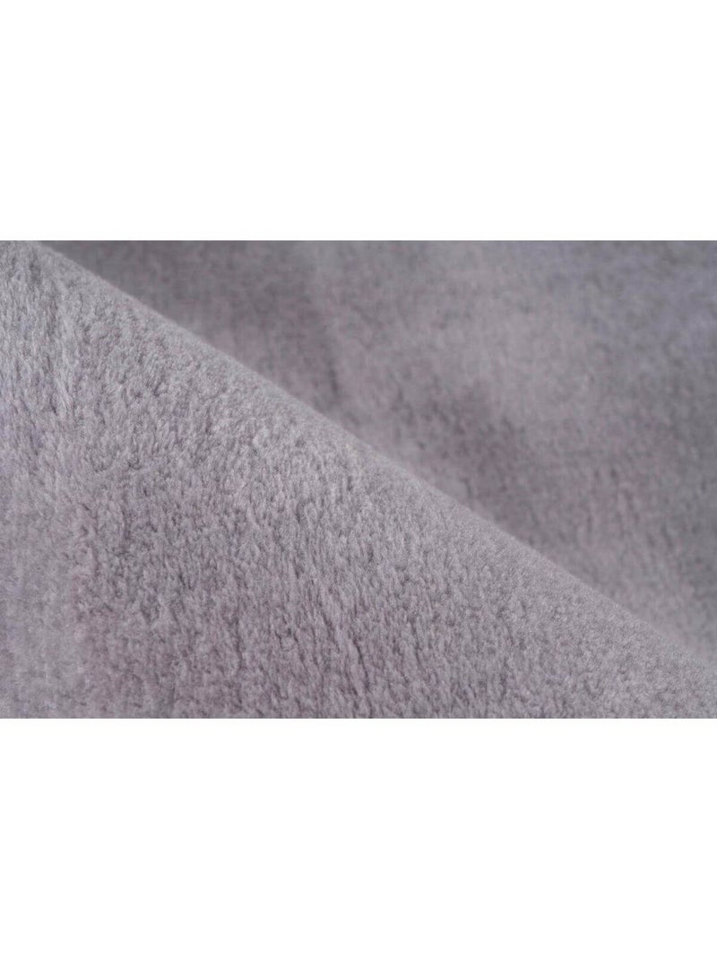 Tapis uni lavable en machine antidérapant Portimao Argenté - Kiabi